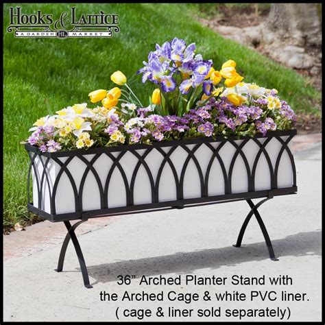 metal flower box stand|free standing window flower boxes.